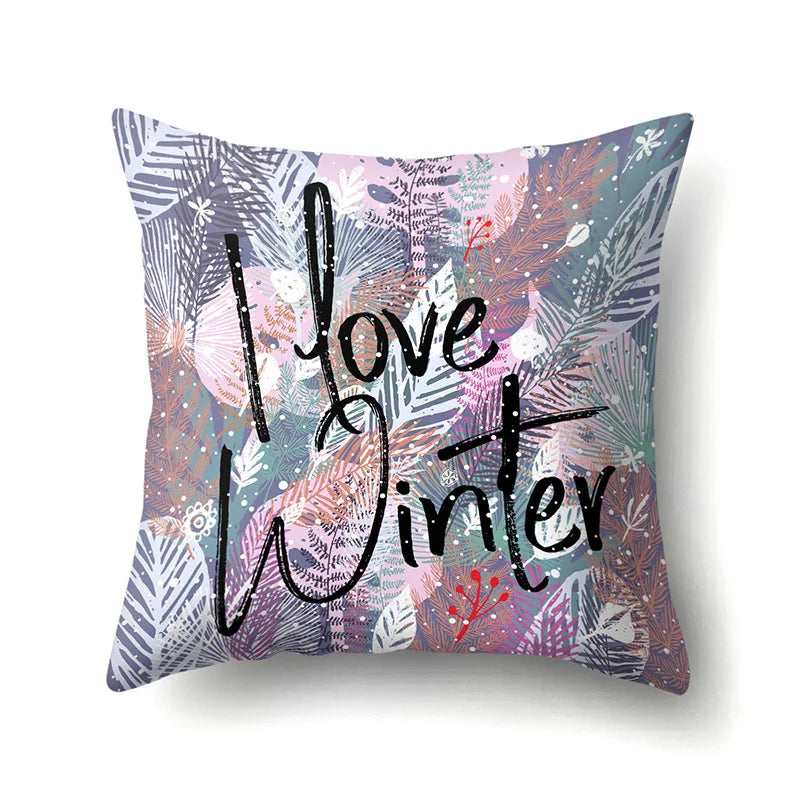 DecorBites™ Green Tropical Leaves Pillow Cover - Four Season Landscape Decor