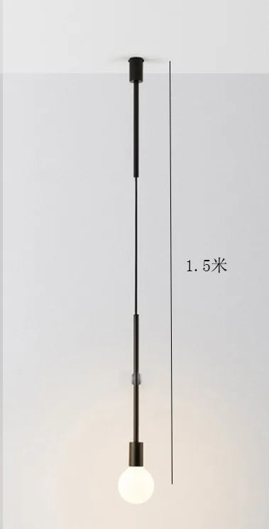 DecorBites™ Black Rose Gold Long Tube Chandelier | Nordic Design for Cafe, Bar & Restaurant