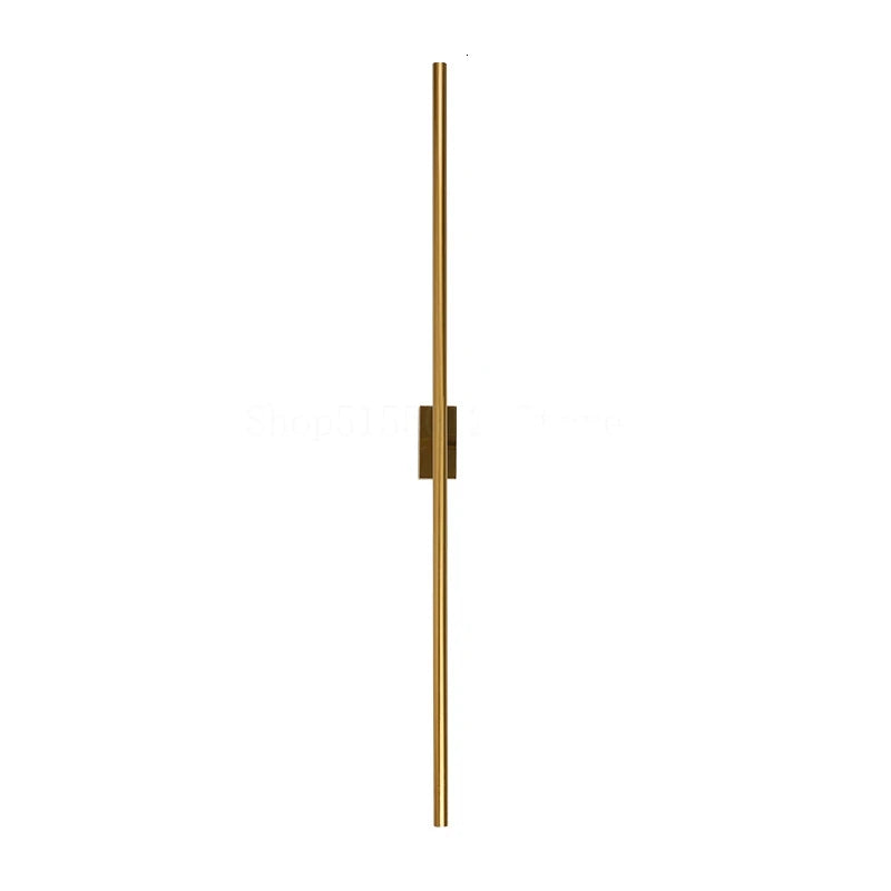 Decorbites™ Tubos Metálicos Lineales LED Luz de Pared Dorada para Sala de Estar Moderna y Espejos de Baño