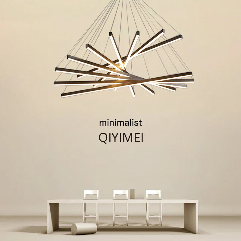 Lámparas de araña LED™ Decorbites para salón de escaleras, sala de estar, comedor, accesorio de iluminación interior