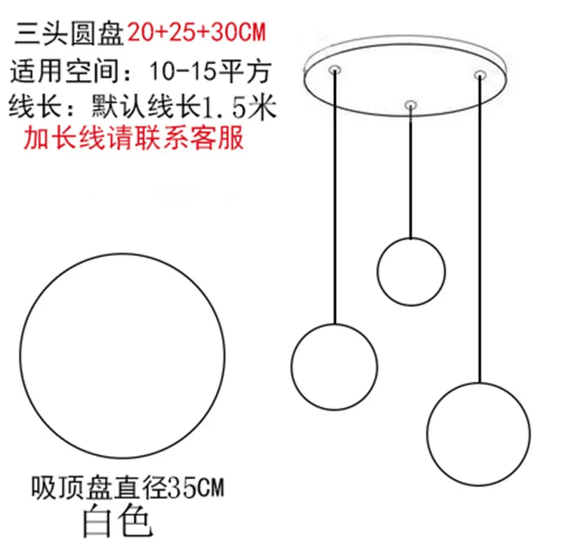 DecorBites™ Gold Glass Ball LED Pendant Light for Bedroom, Living Room - Modern Art Hanging Lamp