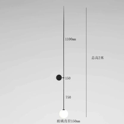 Aplique de pared LED con forma de bola de cristal DecorBites™ - Diseño nórdico minimalista