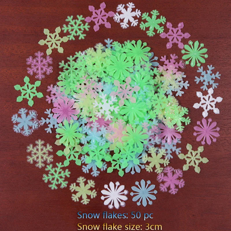 Pegatinas de pared de estrellas 3D que brillan en la oscuridad de DecorBites™ – Decoración luminosa fluorescente para el hogar