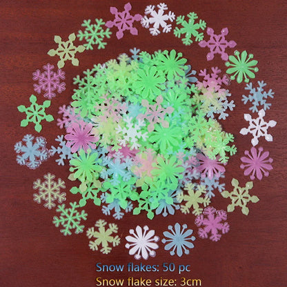 Pegatinas de pared de estrellas 3D que brillan en la oscuridad de DecorBites™ – Decoración luminosa fluorescente para el hogar