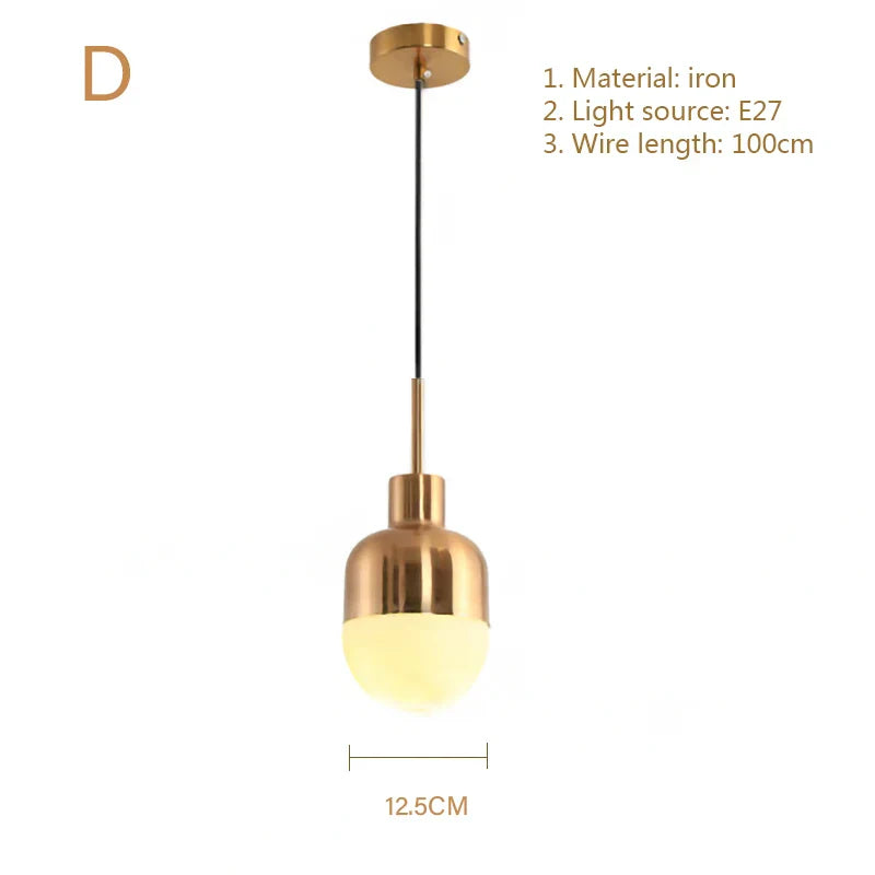 Lámparas de araña modernas doradas DecorBites™ con luces LED E27 para decoración del hogar