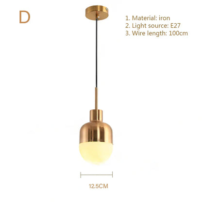 Lámparas de araña modernas doradas DecorBites™ con luces LED E27 para decoración del hogar