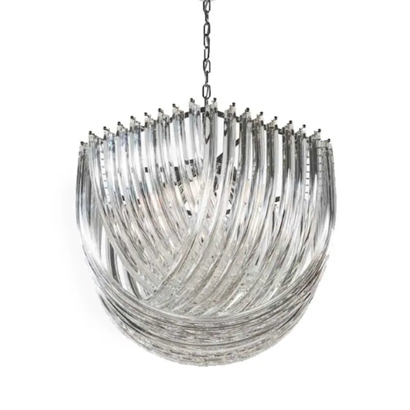 DecorBites™ Art Glass Tube Pendant Chandelier Dining Room Hanging Lamp
