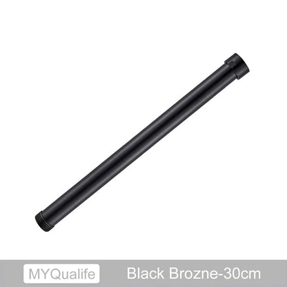 DecorBites™ Brass Black Bathroom Faucet 30cm Extension Tube for Heightening