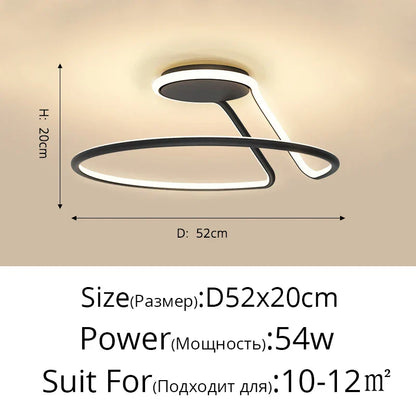 ثريا ديكوربايتس™ LED من الألومنيوم: وحدات إضاءة عصرية بسيطة لغرفة النوم والمطبخ