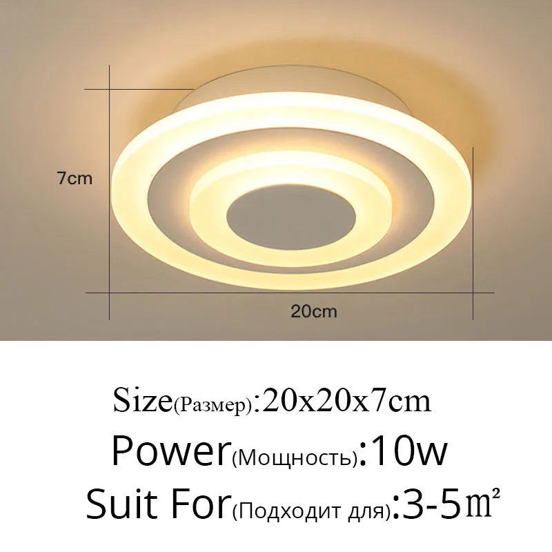 Lámpara de techo LED DecorBites™ para iluminación interior moderna de estilo minimalista