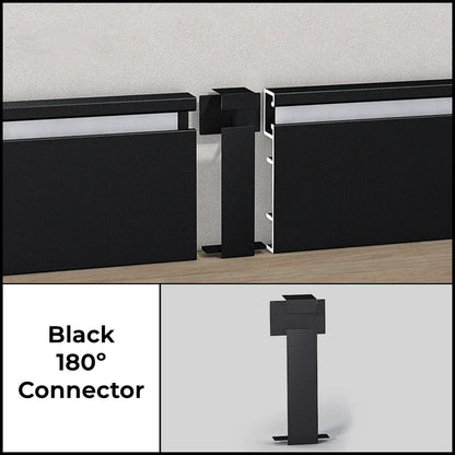 DecorBites™ LED Skirting Line Aluminum Profile Baseboard for Backlight Strip Lights
