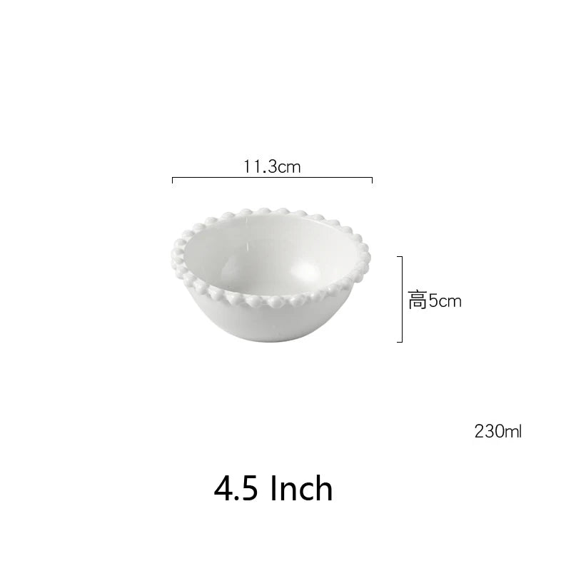 Pearl Porcelain Dinner Plates