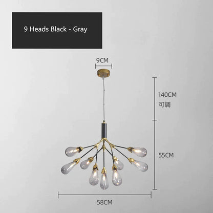 DecorBites™ Elegant Firefly Chandelier - Luxury Nordic Bedroom & Restaurant Lighting