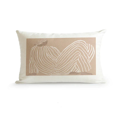 DecorBites™ Cute Dog Printed Designer Throw Pillow Cover for Living Room Sofa Decor