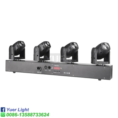 Decorbites™ 4 Cabeza Cree RGBW Mini Luz de Cabeza Móvil para DJ, Escenario y Bar