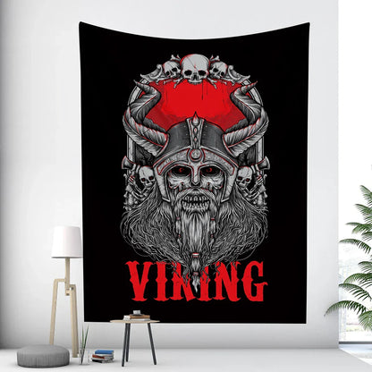 Decobites Viking Mystical Symbol Tapestry Wall Hanging for Bohemian Home Decor