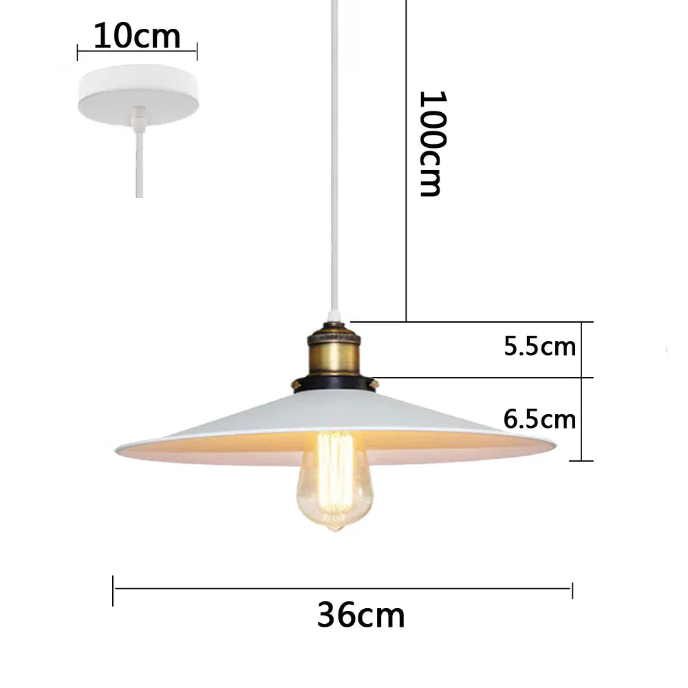 Decorbites™ Industrielle Hängelampe - Vintage Retro Kronleuchter LED Deckenleuchte