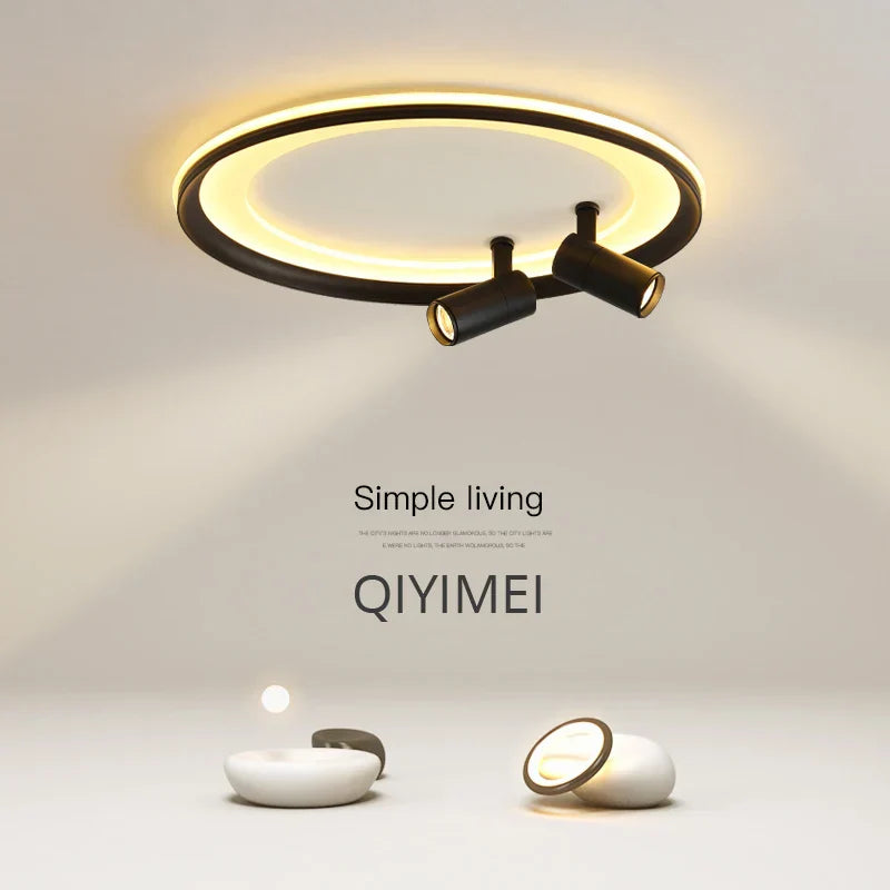 DecorBites™ LED Chandelier: Modern Indoor Lighting Fixture for Bedroom, Living Room, Kitchen & Showroom