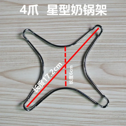 DecorBites™ Kitchen Pot Holder for Gas Stove - Anti-skid Small Pot Rack & Milk/Coffee Accessories