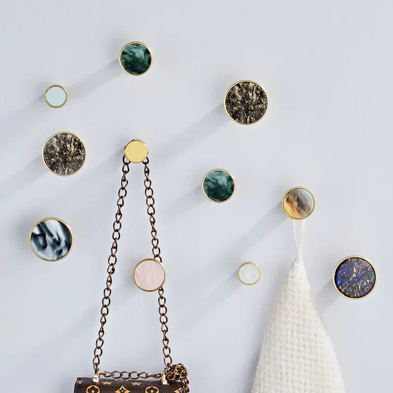 DecorBites™ Brushed Gold Towel Hook for Kitchen and Bathroom Organization