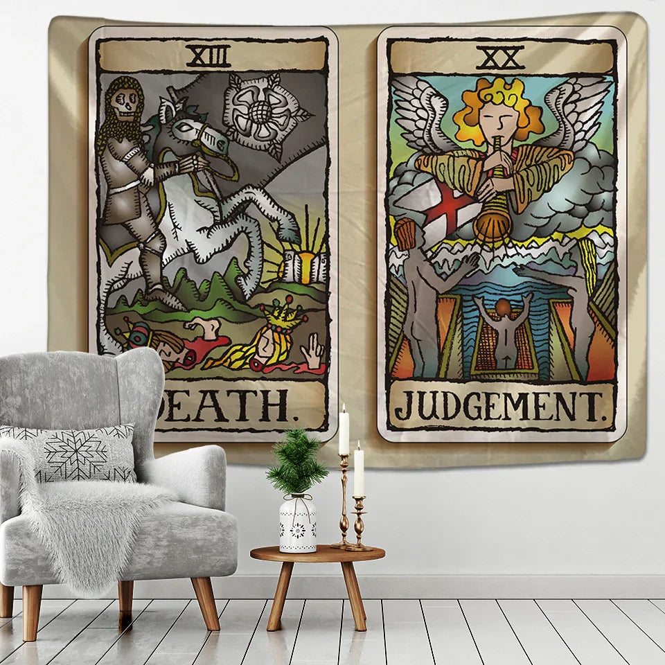 Decobites Medieval Europe Divination Tapestry Wall Hanging - Mysterious Home Decor