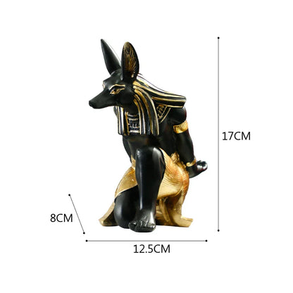 DecorBites™ Egyptian Cat & Dog God Wine Rack: Modern Home Decoration Figurines & Holder