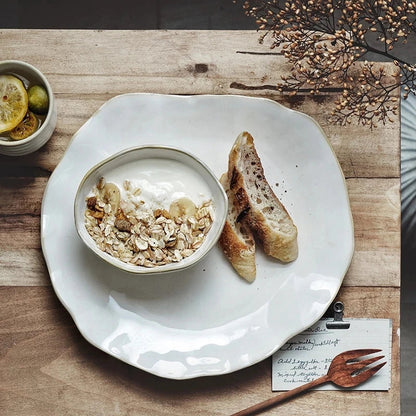 DecorBites™ Ceramic Dinner Plate Set - Premium Quality Round Plates for Restaurants and Home Use