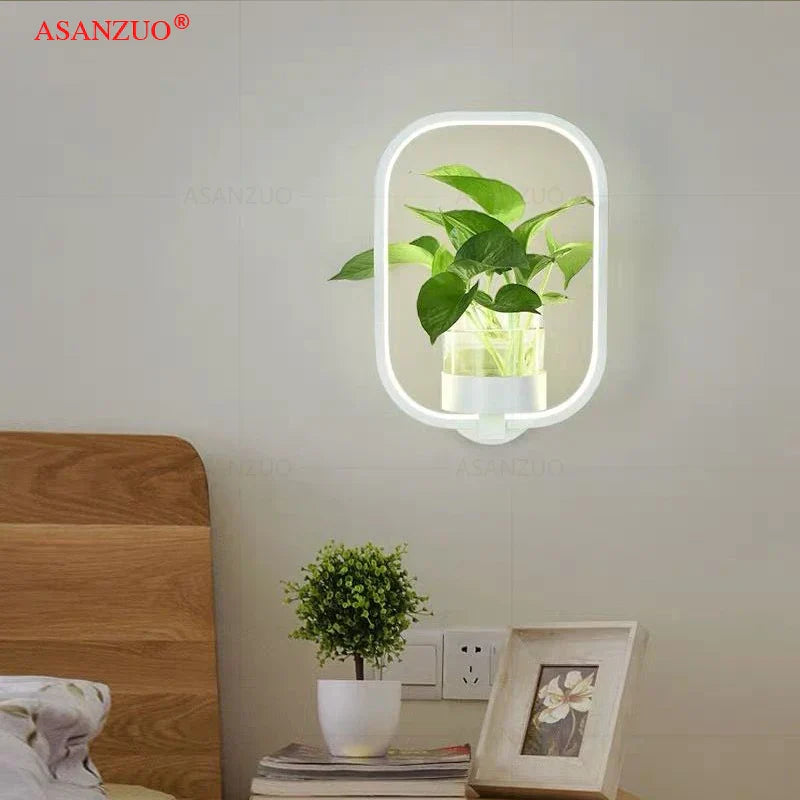 DecorBites™ LED Plant Wall Lamps: Modern Creative Home Decor Lighting Fixtures