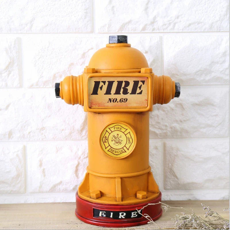 DecorBites™ Hucha con forma de hidrante y extintor de incendios de 24 cm, figura decorativa para el hogar