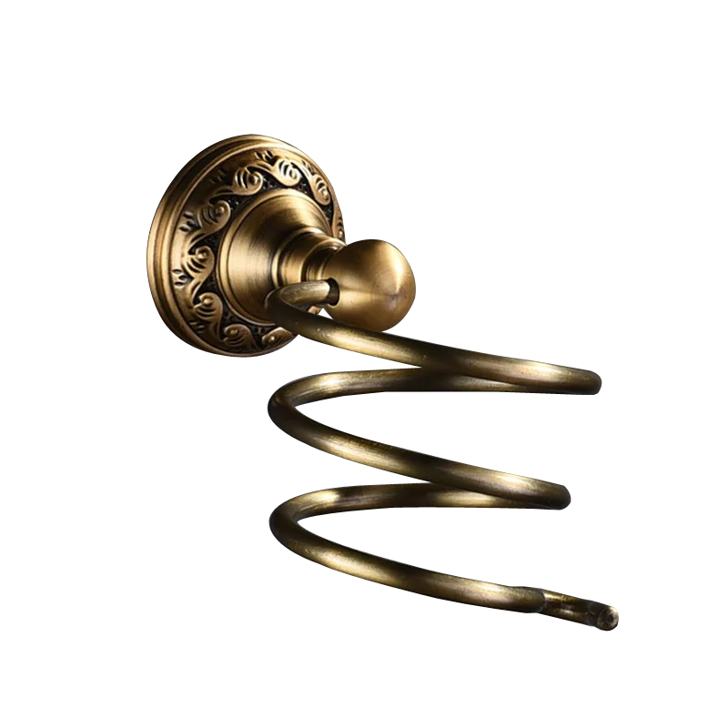 DecorBites™ Brass Bathroom Accessories Set: Robe Hook, Paper Holder, Towel Bar, Soap Basket