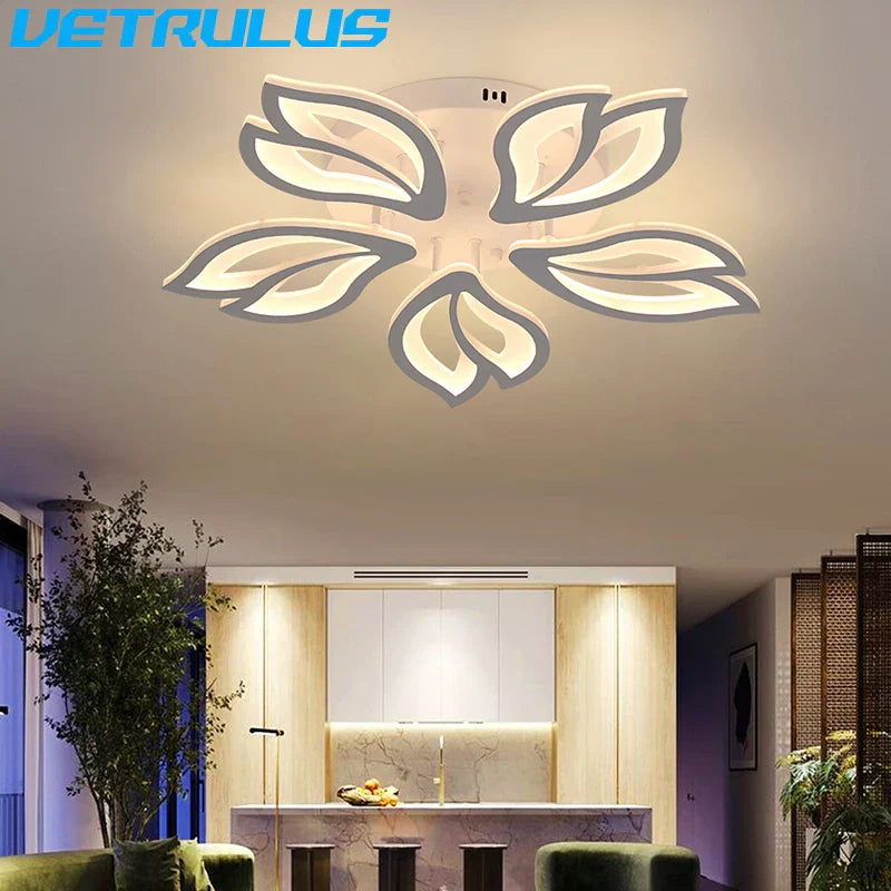 Lámpara de techo LED geométrica de acrílico DecorBites™ para decoración nórdica moderna
