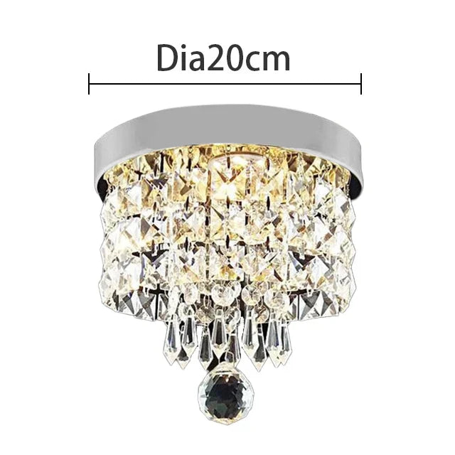 DecorBites™ Crystal Chandelier Ceiling Lamp - Entrance Kitchen Chandeliers Fixtures Home Decor
