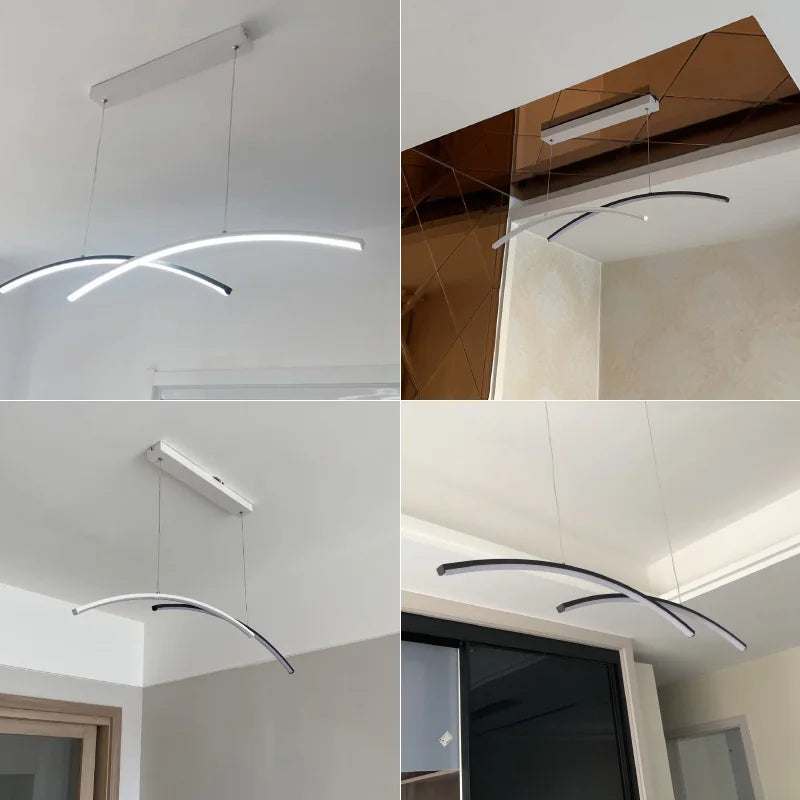 DecorBites™ LED Chandelier: Modern, Creative, Minimalist Lighting for Dining Room, Living Room & Bar Counter