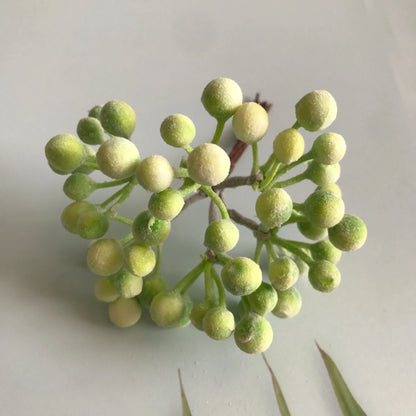 Paquete de estambres de bayas verdes DecorBites™ para decoración navideña y envoltorio de regalos DIY