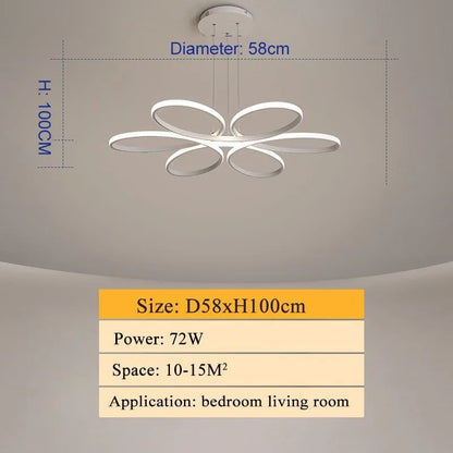 DecorBites™ LED Ceiling Lights for Home Decor, White/Black Body, Living Room Bedroom Fixture