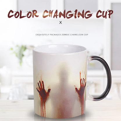 Decorbites™ Halloween-Chamäleon Farbwechsel-Porzellanbecher - 350 ml