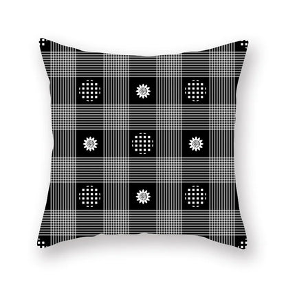 غطاء وسادة بطبعة خطوط نجمية هندسية من ديكوربايتس™ - للبيع بالجملة، 45×45 سم