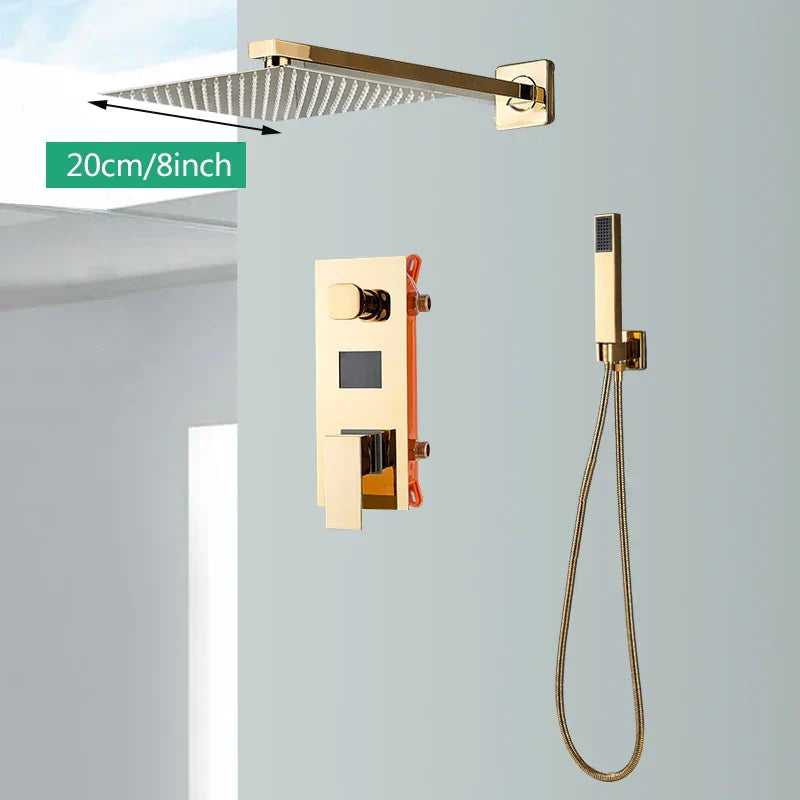 Gold Digital Shower System