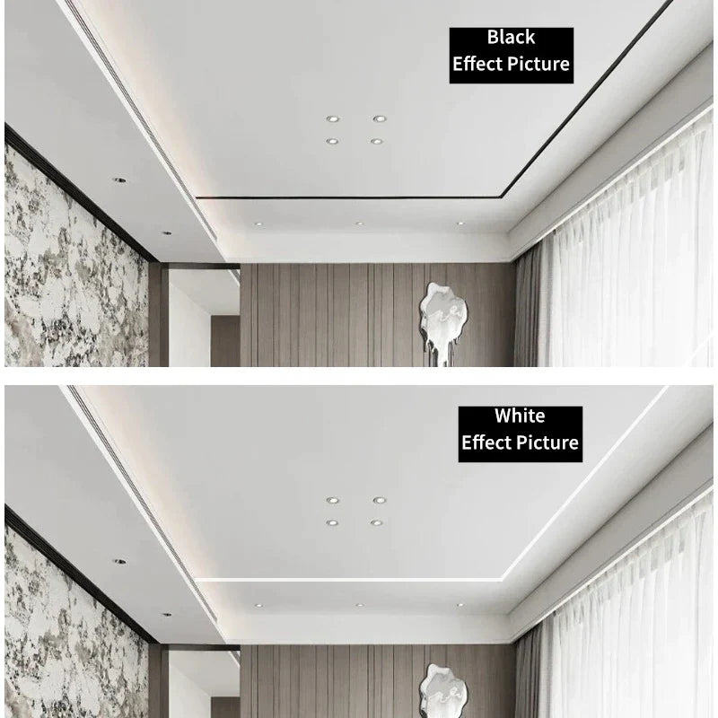 DecorBites™ 1M Frameless Embedded LED Aluminum Profile for Linear Strip Lights