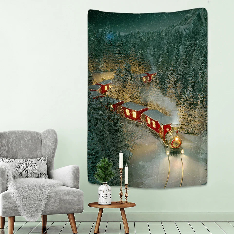 Decobites Christmas Tree Wall Tapestry Boho Living Room Decor Bed Sheet