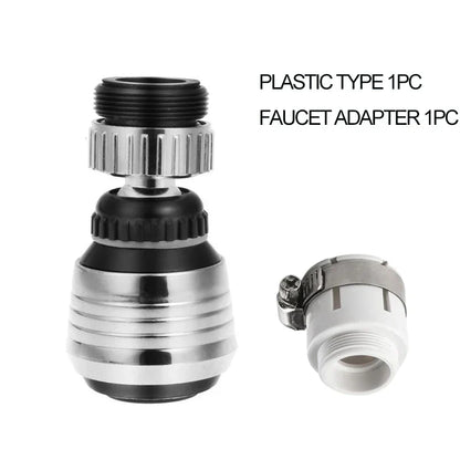 DecorBites™ Kitchen Faucet Aerator: 360 Degree Swivel, 2 Modes, Water Saving Nozzle