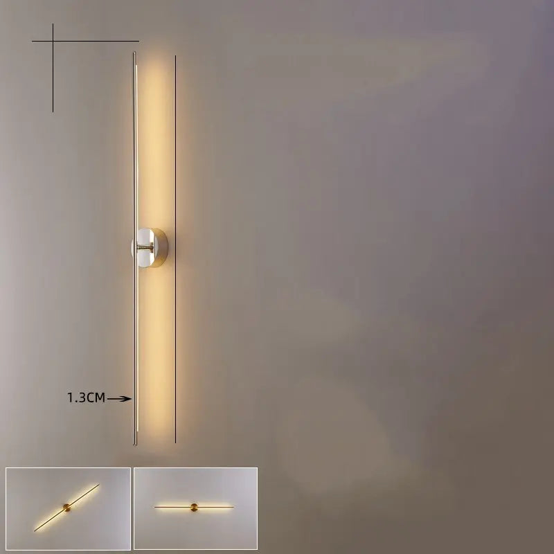 Decorbites™ Gold Geometrische Wandlampen für Wohnzimmer Schlafzimmer, Designer Spiegel-Scheinwerfer Wandlichter