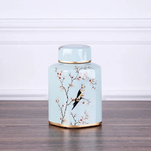 مزهرية خزفية ريفية من DecorBites™: جرة ديكور منزلي زهرية لغرفة المعيشة وطاولة الطعام