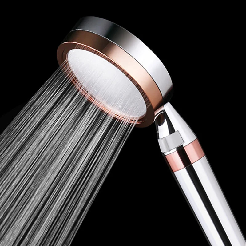 DecorBites™ 10cm Panel Shower Head with 2-layer Filter, High Pressure, Water Saving