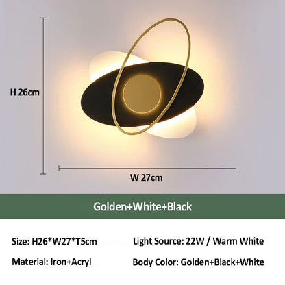 مصباح حائط أكريليك DecorBites™ لغرفة المعيشة وغرفة النوم وإضاءة ممر الفندق