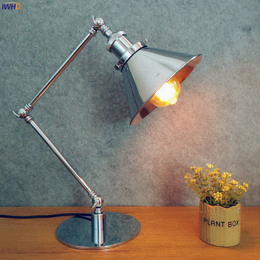 DecorBites™ Industrial LED Table Lamp For Home Decor - US/EU Plug Switch, Loft Style