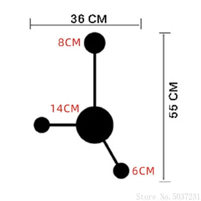 Aplique de pared LED geométrico DecorBites™: Aplique moderno para salón de hotel, lámpara de dormitorio