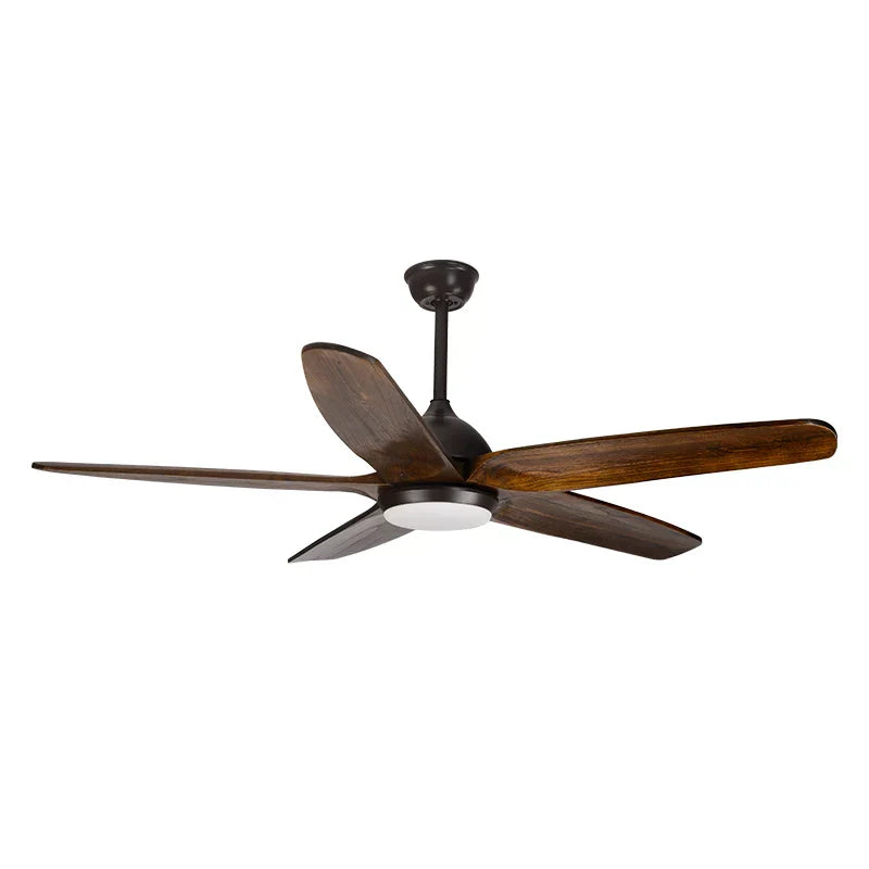 DecorBites™ 60" Solid Wood Blade Ceiling Fan Light LED Remote Control 220v