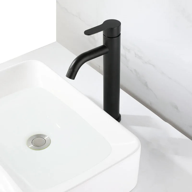 DecorBites™ Brushed Tall Basin Sink Faucet for Stylish Bathroom Water Control