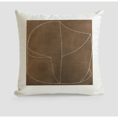 DecorBites™ Japanese Art Handmade Square Cushion Cover 45x45 for Literary Youth Fashion